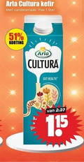 klik op dit plaatje voor een vergroting en voor vergelijkbare aanbiedingen gerelateerd aan ` 1 cultura kefir vanillesmaak pak liter health ` 1 cultura kefir vanillesmaak pak liter health