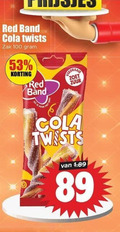 klik op dit plaatje voor een vergroting en voor vergelijkbare aanbiedingen gerelateerd aan ` 100 red band cola twists zak be zoet zuur ` 100 red band cola twists zak be zoet zuur