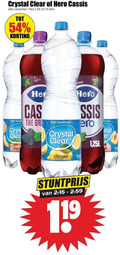 klik op dit plaatje voor een vergroting en voor vergelijkbare aanbiedingen gerelateerd aan ` crystal clear hero cassis fles liter kool koolzuur citroen sugar 1 ` crystal clear hero cassis fles liter kool koolzuur citroen sugar 1