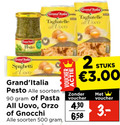 klik op dit plaatje voor een vergroting en voor vergelijkbare aanbiedingen gerelateerd aan ` tagliatelle pesto pasta 2 90 500 grand italia all coco voucher grond spaghetti soorten uovo gnocchi stuks ` tagliatelle pesto pasta 2 90 500 grand italia all coco voucher grond spaghetti soorten uovo gnocchi stuks