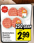 klik op dit plaatje voor een vergroting en voor vergelijkbare aanbiedingen gerelateerd aan ` hamburgers 2 250 slagerij brul quarter pounder pak stuks 3.99 ` hamburgers 2 250 slagerij brul quarter pounder pak stuks 3.99