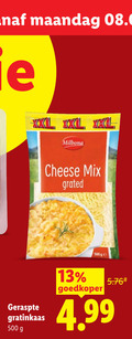 klik op dit plaatje voor een vergroting en voor vergelijkbare aanbiedingen gerelateerd aan ` geraspte kaas 13 500 maandag xxl milbona cheese mix grated ge gratinkaas goedkoper ` geraspte kaas 13 500 maandag xxl milbona cheese mix grated ge gratinkaas goedkoper