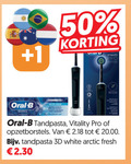 klik op dit plaatje voor een vergroting en voor vergelijkbare aanbiedingen gerelateerd aan ` tandpasta 50 1 vitality pro oral b opzetborstels 3d white arctic fresh ` tandpasta 50 1 vitality pro oral b opzetborstels 3d white arctic fresh