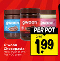 klik op dit plaatje voor een vergroting en voor vergelijkbare aanbiedingen gerelateerd aan ` chocoladepasta 400 gwoon chocopasta melk puur wit pot 1 99 ` chocoladepasta 400 gwoon chocopasta melk puur wit pot 1 99