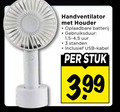 klik op dit plaatje voor een vergroting en voor vergelijkbare aanbiedingen gerelateerd aan ` usb ventilator 3 handventilator houder oplaadbare batterij gebruiksduur 1 5 uur standen kabel stuk 3.99 ` usb ventilator 3 handventilator houder oplaadbare batterij gebruiksduur 1 5 uur standen kabel stuk 3.99