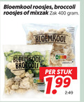 klik op dit plaatje voor een vergroting en voor vergelijkbare aanbiedingen gerelateerd aan ` broccoli bloemkool 400 roosjes mixzak zak koken min stomen stuk ` broccoli bloemkool 400 roosjes mixzak zak koken min stomen stuk