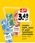 klik op dit plaatje voor een vergroting en voor vergelijkbare aanbiedingen gerelateerd aan ` chocolade 200 jumbo open puur melk hazelnoot reep ` chocolade 200 jumbo open puur melk hazelnoot reep