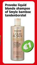 klik op dit plaatje voor een vergroting en voor vergelijkbare aanbiedingen gerelateerd aan ` 1 liquid blonde shampoo smyle bamboe tandenborstel colour treatment ` 1 liquid blonde shampoo smyle bamboe tandenborstel colour treatment