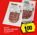 klik op dit plaatje voor een vergroting en voor vergelijkbare aanbiedingen gerelateerd aan ` 1 50 rosette serrano spianata stuk ` 1 50 rosette serrano spianata stuk