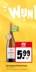 klik op dit plaatje voor een vergroting en voor vergelijkbare aanbiedingen gerelateerd aan ` 750 droog 8 5 hamersma montaignan chardonnay pays 5.99 fles ml land frankrijk ` 750 droog 8 5 hamersma montaignan chardonnay pays 5.99 fles ml land frankrijk