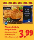 klik op dit plaatje voor een vergroting en voor vergelijkbare aanbiedingen gerelateerd aan ` 2 500 xxl schnitzel wienerschnitzels voorgebakken varkensvlees krokant jasje stuks pak 3.99 ` 2 500 xxl schnitzel wienerschnitzels voorgebakken varkensvlees krokant jasje stuks pak 3.99