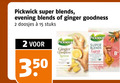 klik op dit plaatje voor een vergroting en voor vergelijkbare aanbiedingen gerelateerd aan ` thee 2 15 350 pickwick super blends ginger goodness doosjes stuks energy b ` thee 2 15 350 pickwick super blends ginger goodness doosjes stuks energy b