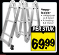klik op dit plaatje voor een vergroting en voor vergelijkbare aanbiedingen gerelateerd aan ` 4 ladder inklapbaar delen 3 6 meter stuk ` 4 ladder inklapbaar delen 3 6 meter stuk