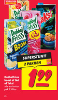 klik op dit plaatje voor een vergroting en voor vergelijkbare aanbiedingen gerelateerd aan ` fruitdrank 2 10 28 100 dubbel frisss boost appel cranberry tropisch fruit dubbelfrisss taksi pak liter pakken ` fruitdrank 2 10 28 100 dubbel frisss boost appel cranberry tropisch fruit dubbelfrisss taksi pak liter pakken