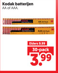klik op dit plaatje voor een vergroting en voor vergelijkbare aanbiedingen gerelateerd aan ` 3 30 aa pack kodak batterijen aaa year super duty zinc elders 3.99 ` 3 30 aa pack kodak batterijen aaa year super duty zinc elders 3.99