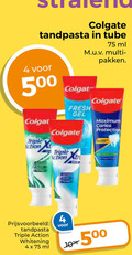 klik op dit plaatje voor een vergroting en voor vergelijkbare aanbiedingen gerelateerd aan ` tandpasta 4 10 500 colgate tube ml fresh gel triple action pakken carlos protection whitening ` tandpasta 4 10 500 colgate tube ml fresh gel triple action pakken carlos protection whitening