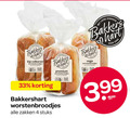 klik op dit plaatje voor een vergroting en voor vergelijkbare aanbiedingen gerelateerd aan ` worstenbroodjes 4 33 bakkers hart kip volkoren zakken stuks premium gebakken vega 3.99 ` worstenbroodjes 4 33 bakkers hart kip volkoren zakken stuks premium gebakken vega 3.99