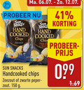 klik op dit plaatje voor een vergroting en voor vergelijkbare aanbiedingen gerelateerd aan ` chips 150 sun snack snacks hand cooked seasalt score handcooked black and flavour zeezout zwarte peper zout ` chips 150 sun snack snacks hand cooked seasalt score handcooked black and flavour zeezout zwarte peper zout