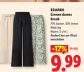 klik op dit plaatje voor een vergroting en voor vergelijkbare aanbiedingen gerelateerd aan ` damesbroeken 30 esmara linnen dames broek katoen wide leg maten l aanbod filiaal ` damesbroeken 30 esmara linnen dames broek katoen wide leg maten l aanbod filiaal