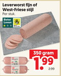 klik op dit plaatje voor een vergroting en voor vergelijkbare aanbiedingen gerelateerd aan ` 350 leverworst fijn west friese stijl stuk beter leven bescherming ` 350 leverworst fijn west friese stijl stuk beter leven bescherming