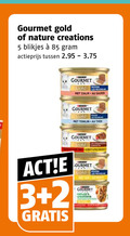 klik op dit plaatje voor een vergroting en voor vergelijkbare aanbiedingen gerelateerd aan ` kattenvoer 2 3 5 gourmet gold nature creations blikjes actieprijs les movie zalm ` kattenvoer 2 3 5 gourmet gold nature creations blikjes actieprijs les movie zalm