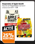 klik op dit plaatje voor een vergroting en voor vergelijkbare aanbiedingen gerelateerd aan ` appelcider speciaalbieren 25 desperados apple bandit tray 4 6 blikjes actieprijs 6x 300ml cider juicy original beer ` appelcider speciaalbieren 25 desperados apple bandit tray 4 6 blikjes actieprijs 6x 300ml cider juicy original beer