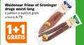 klik op dit plaatje voor een vergroting en voor vergelijkbare aanbiedingen gerelateerd aan ` droge worst 1 2 weidenaar friese groninger lang pakken 240 actieprijs ` droge worst 1 2 weidenaar friese groninger lang pakken 240 actieprijs