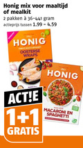 klik op dit plaatje voor een vergroting en voor vergelijkbare aanbiedingen gerelateerd aan ` maaltijdmix 1 2 honig mix maaltijd mealkit pakken 36-44 actieprijs oosterse wraps macaroni spaghetti ` maaltijdmix 1 2 honig mix maaltijd mealkit pakken 36-44 actieprijs oosterse wraps macaroni spaghetti