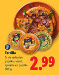 klik op dit plaatje voor een vergroting en voor vergelijkbare aanbiedingen gerelateerd aan ` tortilla 500 paprika salami spinazie ` tortilla 500 paprika salami spinazie