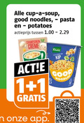 klik op dit plaatje voor een vergroting en voor vergelijkbare aanbiedingen gerelateerd aan ` 1 cup soup good noodles pasta potatoes actieprijs champignon creme kip ` 1 cup soup good noodles pasta potatoes actieprijs champignon creme kip