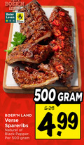 klik op dit plaatje voor een vergroting en voor vergelijkbare aanbiedingen gerelateerd aan ` 500 land beter leven verse spareribs naturel black pepper ` 500 land beter leven verse spareribs naturel black pepper