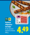 klik op dit plaatje voor een vergroting en voor vergelijkbare aanbiedingen gerelateerd aan ` 500 beter leven varkens chipolata worstjes naturel chorizo ` 500 beter leven varkens chipolata worstjes naturel chorizo