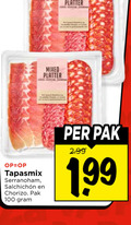 klik op dit plaatje voor een vergroting en voor vergelijkbare aanbiedingen gerelateerd aan ` 100 platter mixed serranoham chorizo pak ` 100 platter mixed serranoham chorizo pak