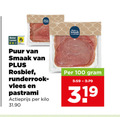 klik op dit plaatje voor een vergroting en voor vergelijkbare aanbiedingen gerelateerd aan ` 100 beter leven puur rosbief vlees pastrami actieprijs kilo ` 100 beter leven puur rosbief vlees pastrami actieprijs kilo