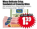 klik op dit plaatje voor een vergroting en voor vergelijkbare aanbiedingen gerelateerd aan ` knackebrod 2 3 100 wasa delicate crisp sandwich crunchy bites cracker pak stuks rosemary tomato ` knackebrod 2 3 100 wasa delicate crisp sandwich crunchy bites cracker pak stuks rosemary tomato