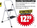 klik op dit plaatje voor een vergroting en voor vergelijkbare aanbiedingen gerelateerd aan ` huishoudtrap 2 45 150 stalen antisliptreden voetjes maximaal draaggewicht kilo stahoogte ca. cm elders ` huishoudtrap 2 45 150 stalen antisliptreden voetjes maximaal draaggewicht kilo stahoogte ca. cm elders