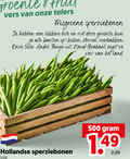 klik op dit plaatje voor een vergroting en voor vergelijkbare aanbiedingen gerelateerd aan ` sperziebonen 500 groente vers telers frisgroene kanten koken stomen roerbakken teler brabant oogst land hollandse ` sperziebonen 500 groente vers telers frisgroene kanten koken stomen roerbakken teler brabant oogst land hollandse
