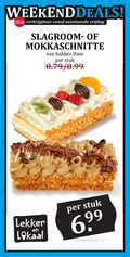klik op dit plaatje voor een vergroting en voor vergelijkbare aanbiedingen gerelateerd aan ` slagroomschnitte mokkaschnitt aanstaande vrijdag slagroom mokkaschnitte bakker dam stuk lokaal 6 99 ` slagroomschnitte mokkaschnitt aanstaande vrijdag slagroom mokkaschnitte bakker dam stuk lokaal 6 99