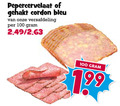 klik op dit plaatje voor een vergroting en voor vergelijkbare aanbiedingen gerelateerd aan ` 100 pepercervelaat gehakt cordon bleu versafdeling ` 100 pepercervelaat gehakt cordon bleu versafdeling