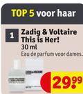 klik op dit plaatje voor een vergroting en voor vergelijkbare aanbiedingen gerelateerd aan ` 1 5 30 top haar zadig voltaire this ml eau parfum dames ` 1 5 30 top haar zadig voltaire this ml eau parfum dames