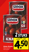 klik op dit plaatje voor een vergroting en voor vergelijkbare aanbiedingen gerelateerd aan ` knakworsten 2 400 unox knaks soorten stuks ` knakworsten 2 400 unox knaks soorten stuks