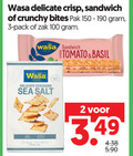 klik op dit plaatje voor een vergroting en voor vergelijkbare aanbiedingen gerelateerd aan ` crackers 2 3 100 150 wasa delicate crisp sandwich crunchy bites pak pack zak tomato basil sea salt crispy ` crackers 2 3 100 150 wasa delicate crisp sandwich crunchy bites pak pack zak tomato basil sea salt crispy