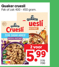 klik op dit plaatje voor een vergroting en voor vergelijkbare aanbiedingen gerelateerd aan ` cruesli 2 400 450 quaker pak zak energy zero sugar added raisin hazelnut multifruit 5.99 ` cruesli 2 400 450 quaker pak zak energy zero sugar added raisin hazelnut multifruit 5.99