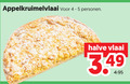 klik op dit plaatje voor een vergroting en voor vergelijkbare aanbiedingen gerelateerd aan ` appelkruimelvlaai personen halve vlaai ` appelkruimelvlaai personen halve vlaai