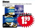klik op dit plaatje voor een vergroting en voor vergelijkbare aanbiedingen gerelateerd aan ` maandverband inlegkruisjes 8 30 always discreet pak stuks ` maandverband inlegkruisjes 8 30 always discreet pak stuks