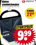 klik op dit plaatje voor een vergroting en voor vergelijkbare aanbiedingen gerelateerd aan ` 750 alpina sandwichmaker anti aanbaklaag watt elders ` 750 alpina sandwichmaker anti aanbaklaag watt elders