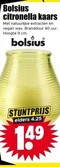 klik op dit plaatje voor een vergroting en voor vergelijkbare aanbiedingen gerelateerd aan ` 9 40 bolsius citronella kaars natuurlijke wax brandduur uur hoogte cm elders ` 9 40 bolsius citronella kaars natuurlijke wax brandduur uur hoogte cm elders