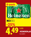 klik op dit plaatje voor een vergroting en voor vergelijkbare aanbiedingen gerelateerd aan ` blikjes bier 6 pack reine original heineken nix18 5.99 pils 33 ` blikjes bier 6 pack reine original heineken nix18 5.99 pils 33