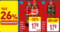 klik op dit plaatje voor een vergroting en voor vergelijkbare aanbiedingen gerelateerd aan ` cola 26 goedkoper regular zero l coca original taste caffeine sugar calories ` cola 26 goedkoper regular zero l coca original taste caffeine sugar calories