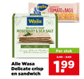 klik op dit plaatje voor een vergroting en voor vergelijkbare aanbiedingen gerelateerd aan ` wasa sandwich balt delicate crisp tomato basil rosemary sea salt with crispy wheat baked thin stuk ` wasa sandwich balt delicate crisp tomato basil rosemary sea salt with crispy wheat baked thin stuk